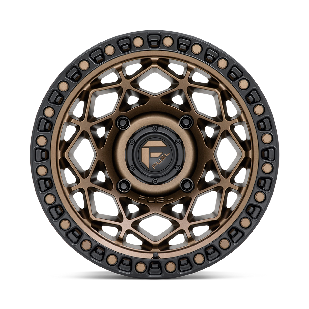 Set 4 Fuel UTV D785 Unit Utv 15x7 4x156 Bronze Matte Black Ring Wheels 15" 10mm