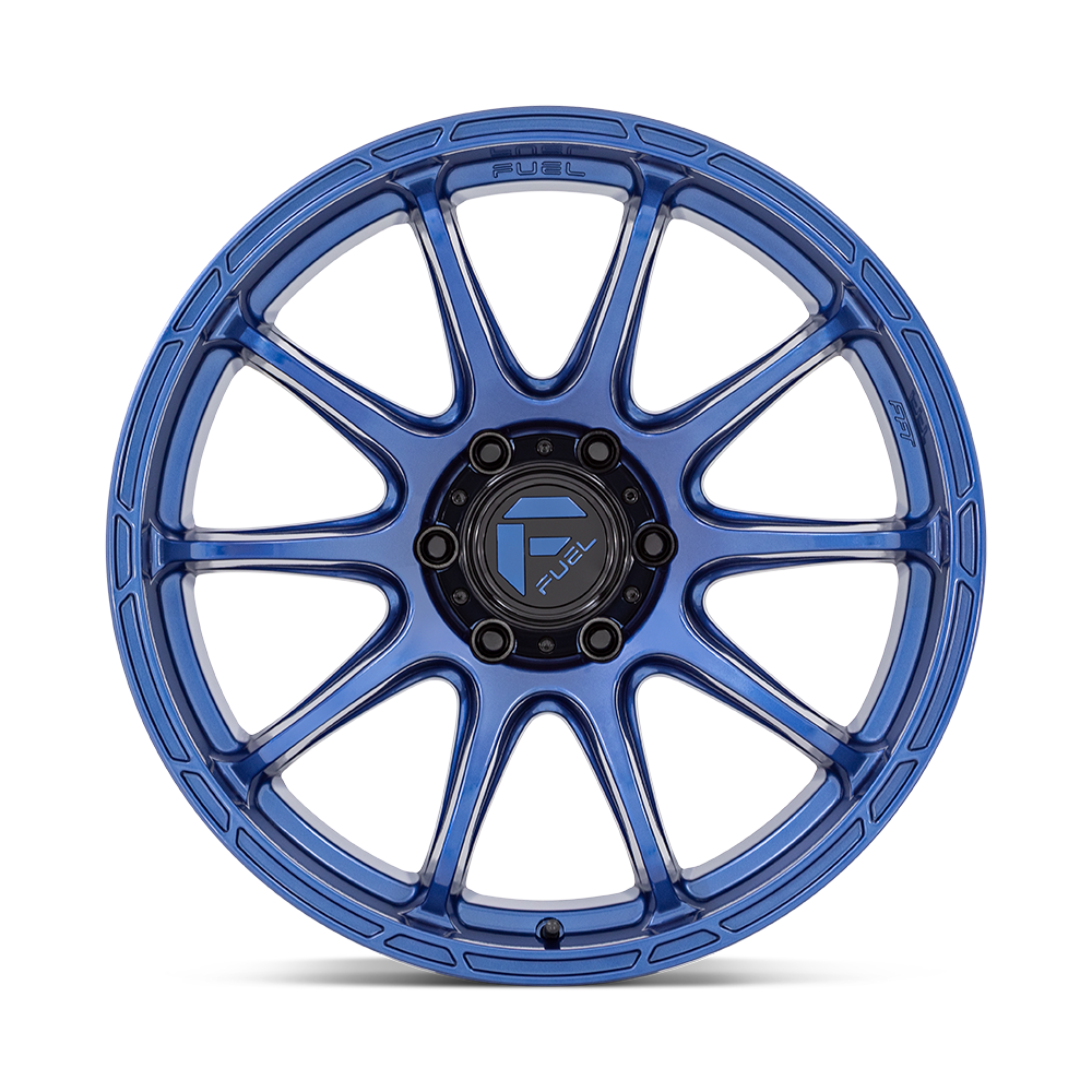 Set 4 Fuel D794 Variant 17x9 6x5.5 Dark Blue Wheels 17" 1mm Rims