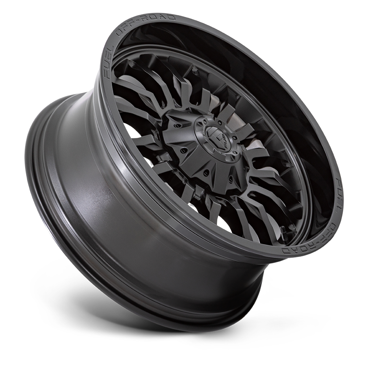Set 4 20" Fuel D796 Arc 20x9 8x170 Matte Black With Gloss Black 1mm Truck Wheels