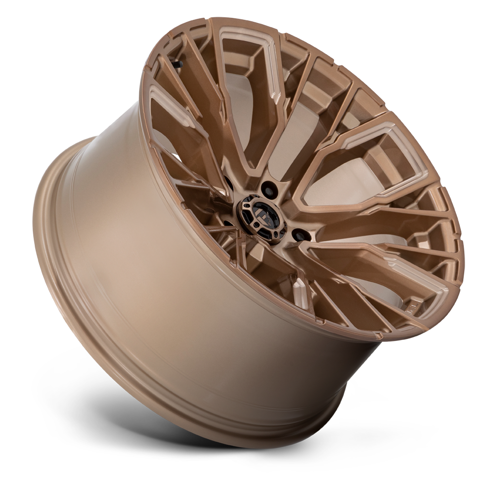 Fuel 1PC D850 Rebar 22x12 5x5.0 Platinum Bronze Milled Wheel 22" -44mm Rim