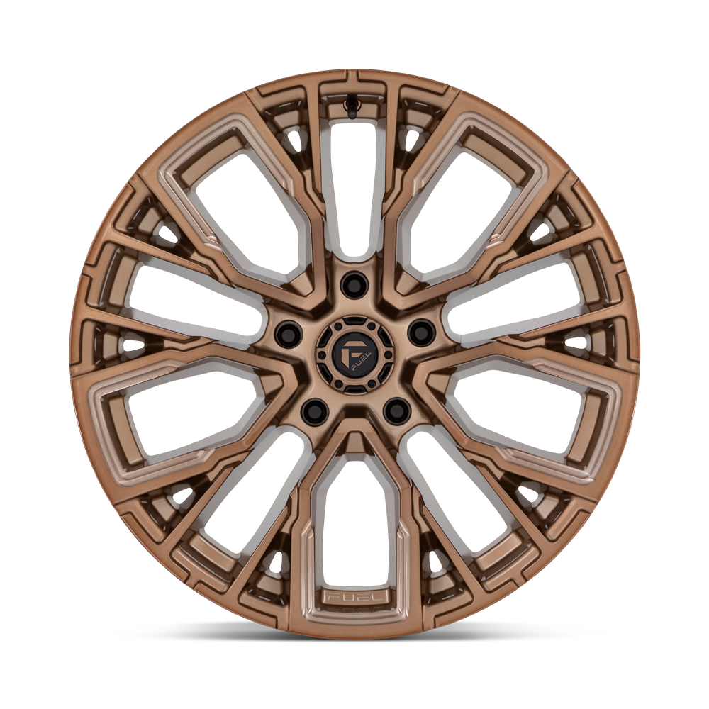 Set 4 Fuel D850 Rebar 22x12 5x5 Platinum Bronze Milled Wheels 22" -44mm Rims