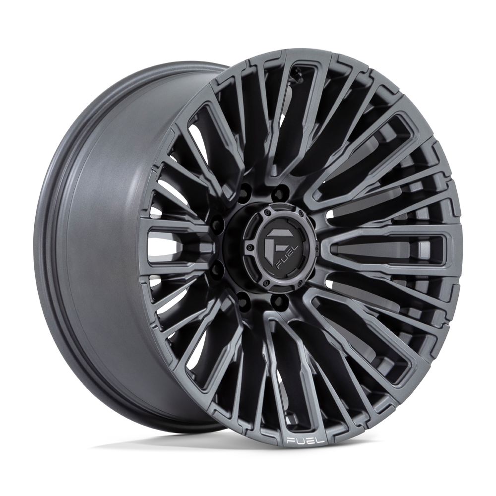 Set 4 Fuel D848 Rebar 20x10 8x180 Matte Gunmetal Wheels 20" -18mm Rims