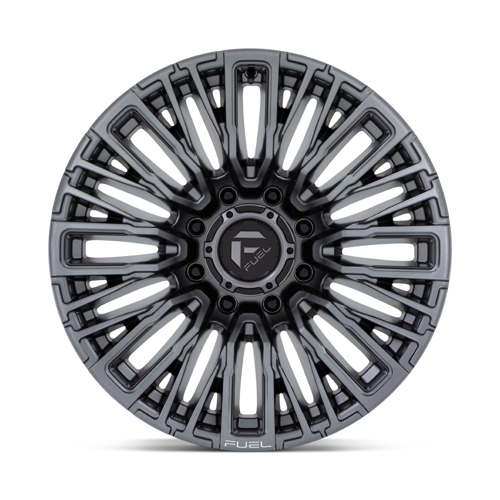 Set 4 Fuel D848 Rebar 20x10 8x180 Matte Gunmetal Wheels 20" -18mm Rims