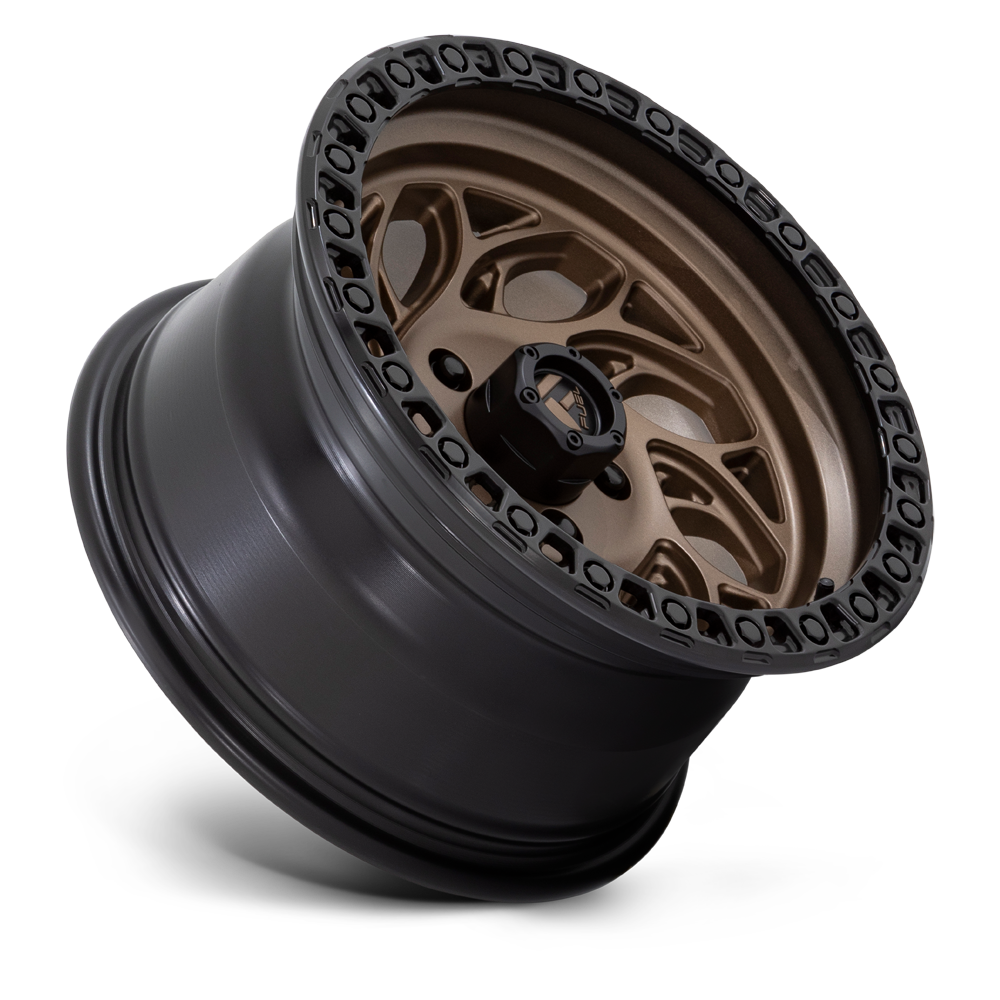 Set 4 Fuel D841 Runner OR 15x8 5x4.5 Bronze With Black Ring Wheels 15" -19mm