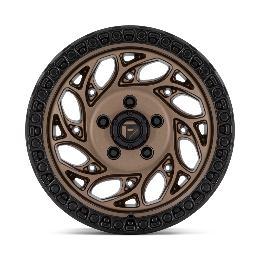 Fuel 1PC D841 Runner OR 15x10 5x5.5 Bronze With Black Ring Wheel 15" -43mm Rim
