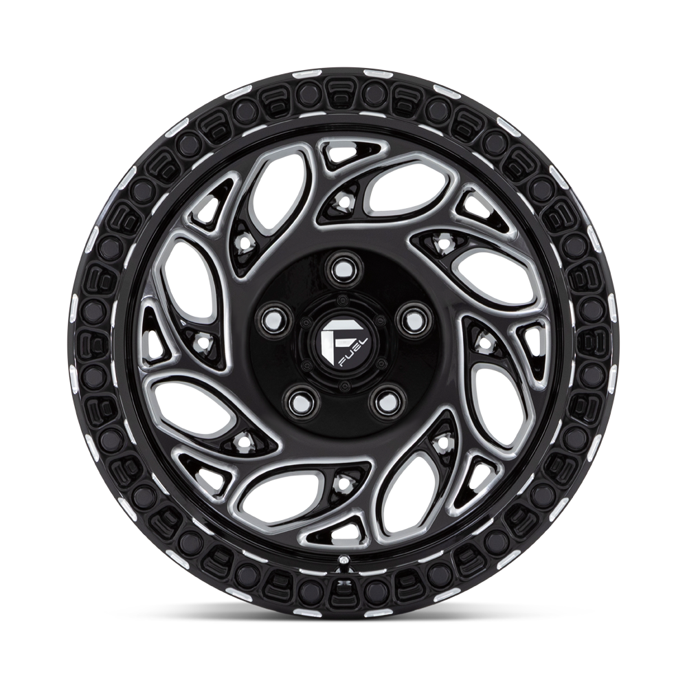 15" Fuel 1PC D840 Runner OR 15x10 5x5.5 Gloss Black Milled Wheel -43mm Rim