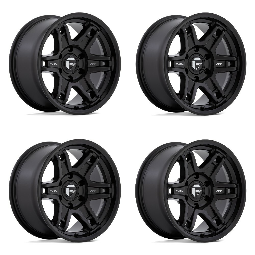 Set 4 Fuel D836 Slayer 18x8.5 6x5.5 Matte Black Wheels 18