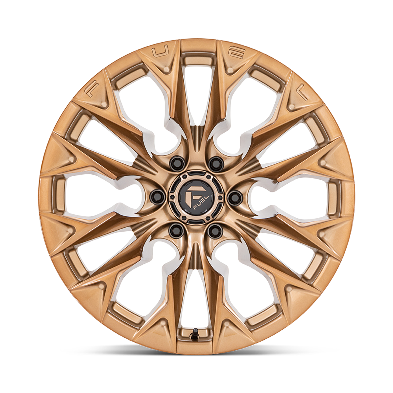 Set 4 Fuel D805 Flame 20x9 5x5 Platinum Bronze Wheels 20" 1mm Rims