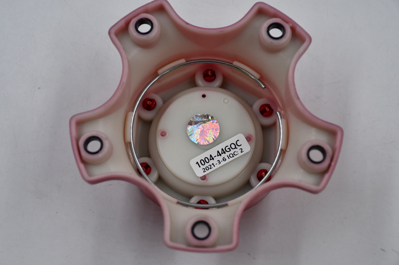 Fuel Wheels Gloos Metalllic Red w/ Chrome Logo Wheel Center Cap Hub Cap 1004-44GQC 4.5" 5 Lug