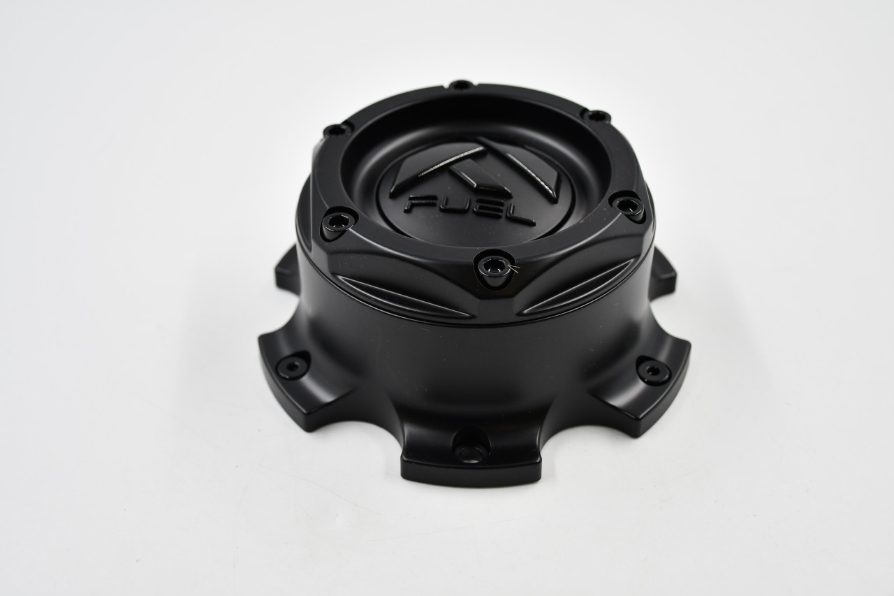 Fuel Wheels Matte Black w/ Gloss Black Logo Wheel Center Cap Hub Cap 1004-27BLD 5.5" 6 Lug