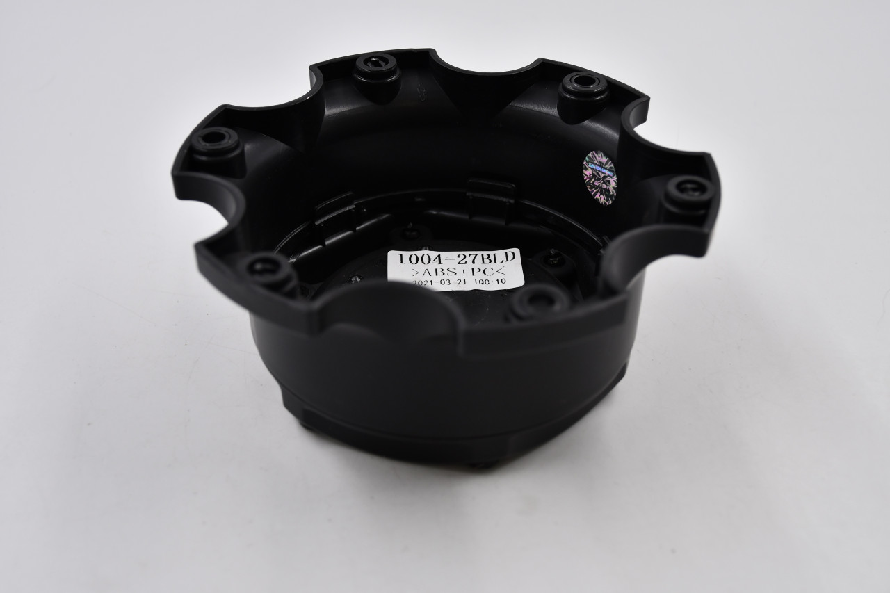 Fuel Wheels Matte Black w/ Gloss Black Logo Wheel Center Cap Hub Cap 1004-27BLD 5.5" 6 Lug