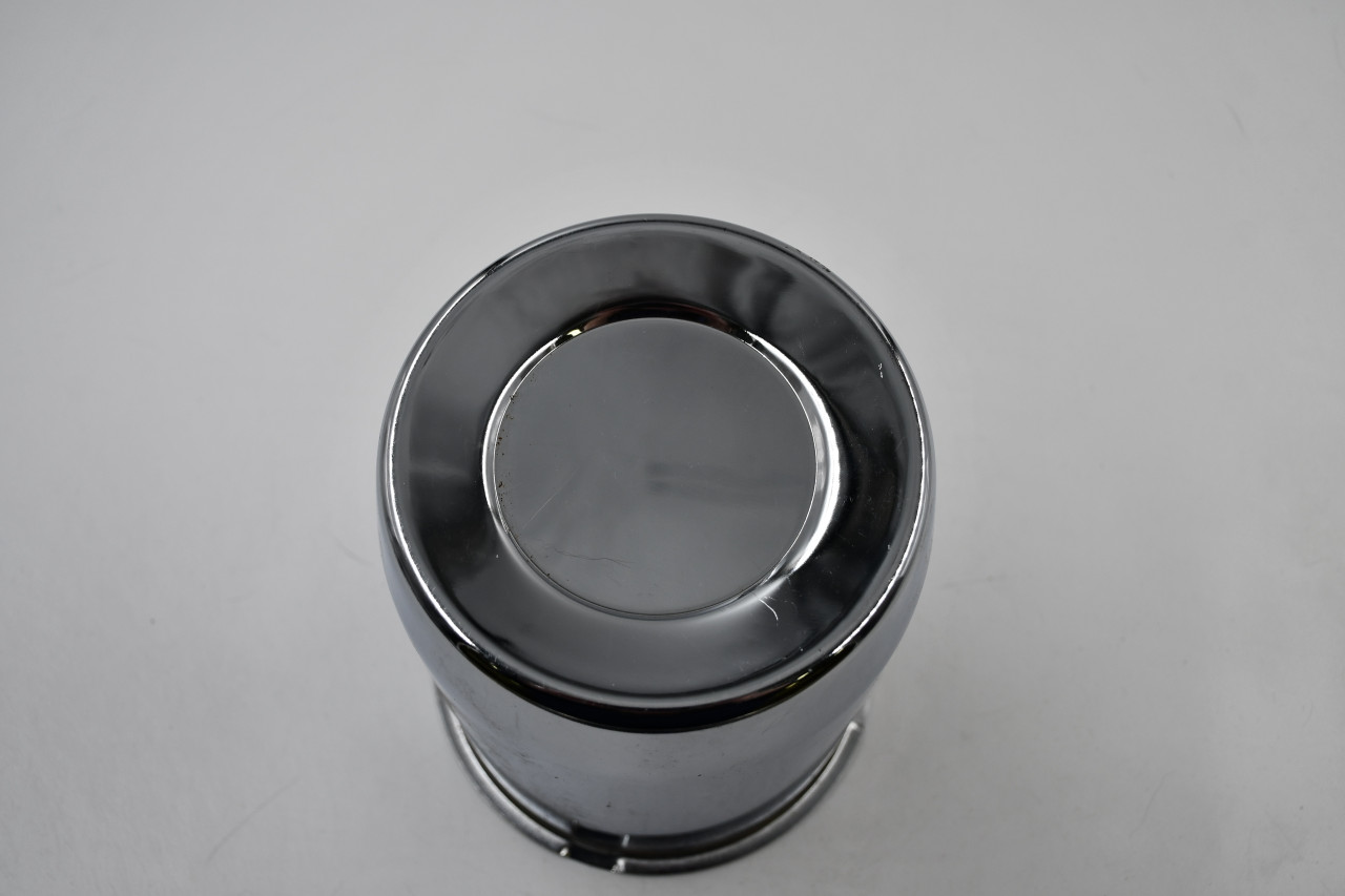 Blank Chrome Wheel Center Cap Hub Cap 139/PT 5.5" Push Thru, No Logo/Inset