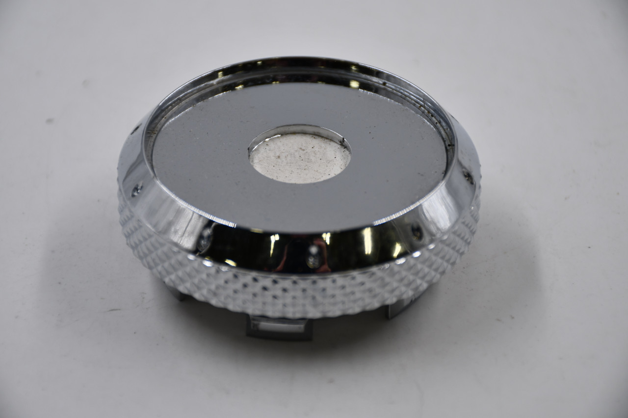 Vision Wheels Chrome Wheel Center Cap Hub Cap C425-V+MB6024D 2.75" Snap In, No Logo/Inset