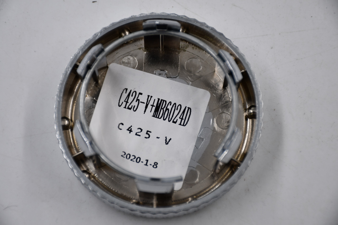 Vision Wheels Chrome Wheel Center Cap Hub Cap C425-V+MB6024D 2.75" Snap In, No Logo/Inset