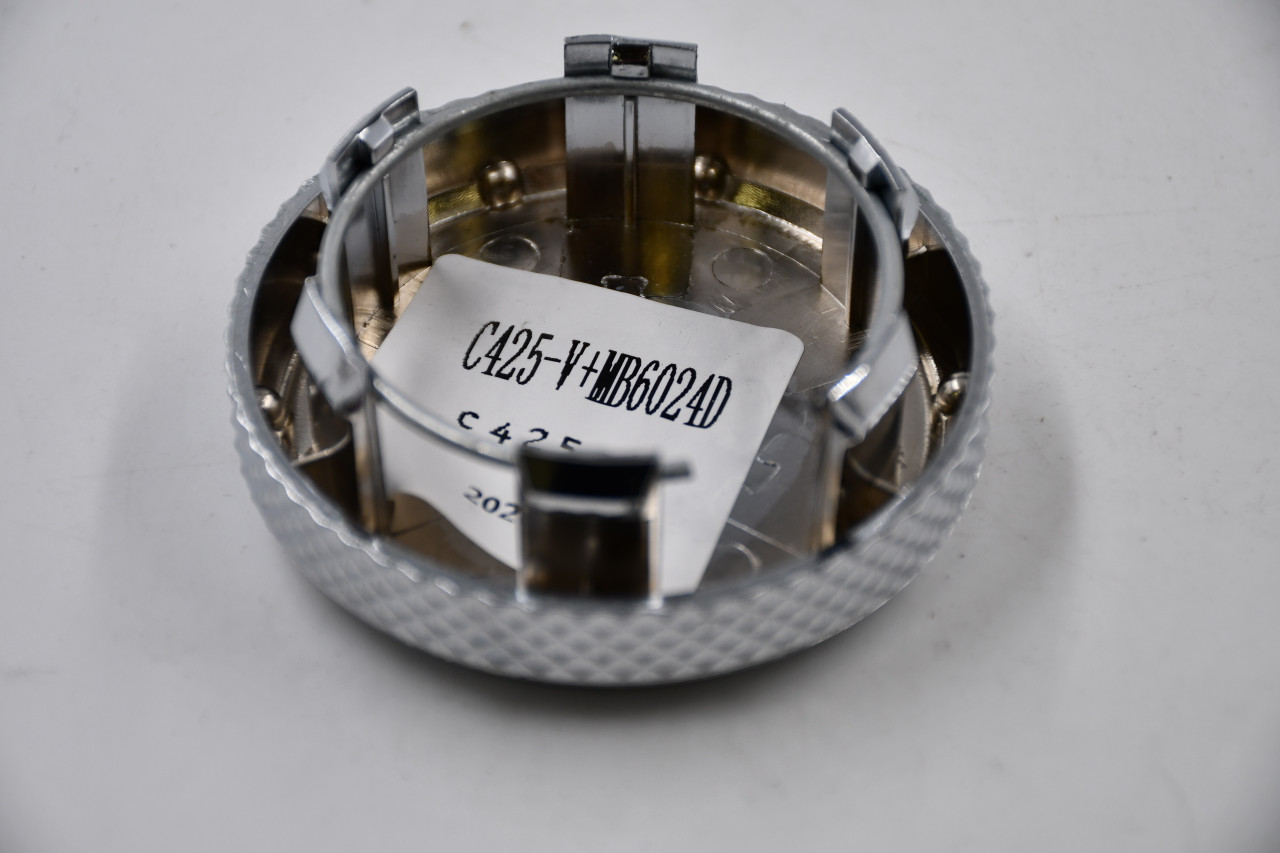 Vision Wheels Chrome Wheel Center Cap Hub Cap C425-V+MB6024D 2.75" Snap In, No Logo/Inset