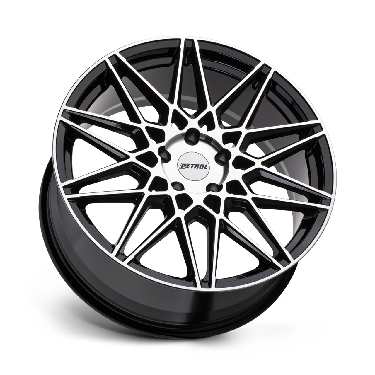Petrol P3C 18x8 5x112 Gloss Black W/ Machined Face Wheel 18" 40mm Rim