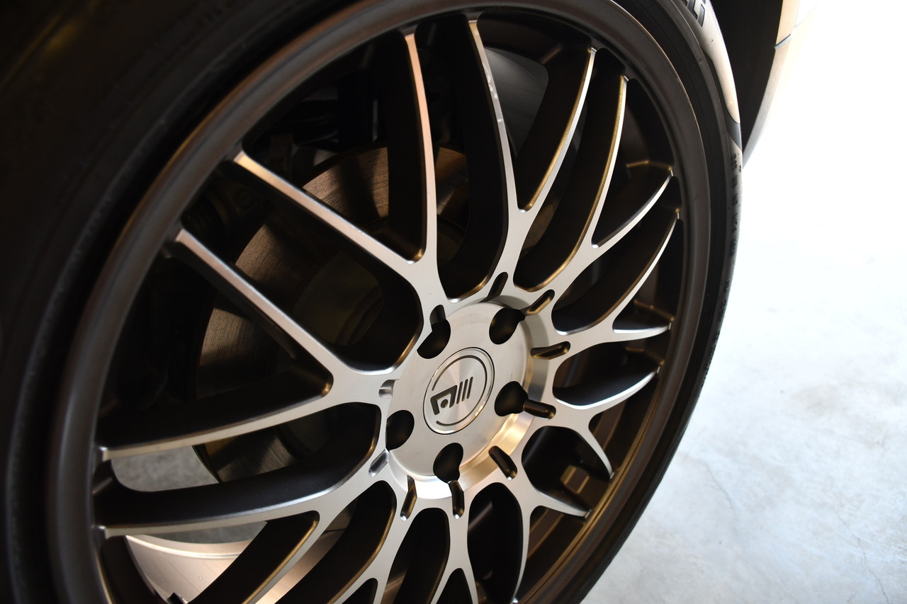 Set 4 Motegi MR153 CM10 19x9.5 5x100 Machined Gunmetal Wheels 19" 40mm Rims