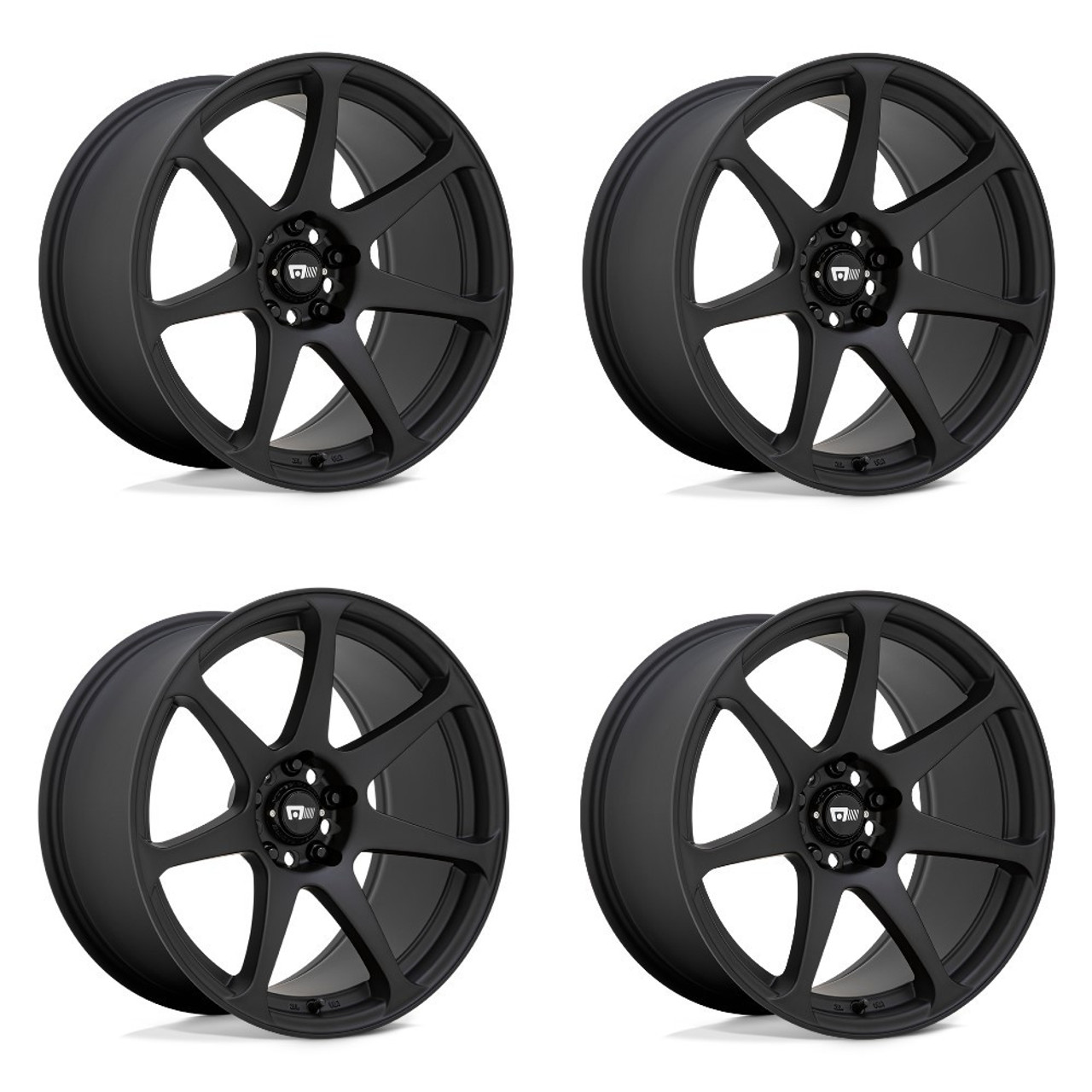 Set 4 Motegi MR154 Battle 17x9.5 5x4.5 Matte Black Wheels 17" 15mm Rims