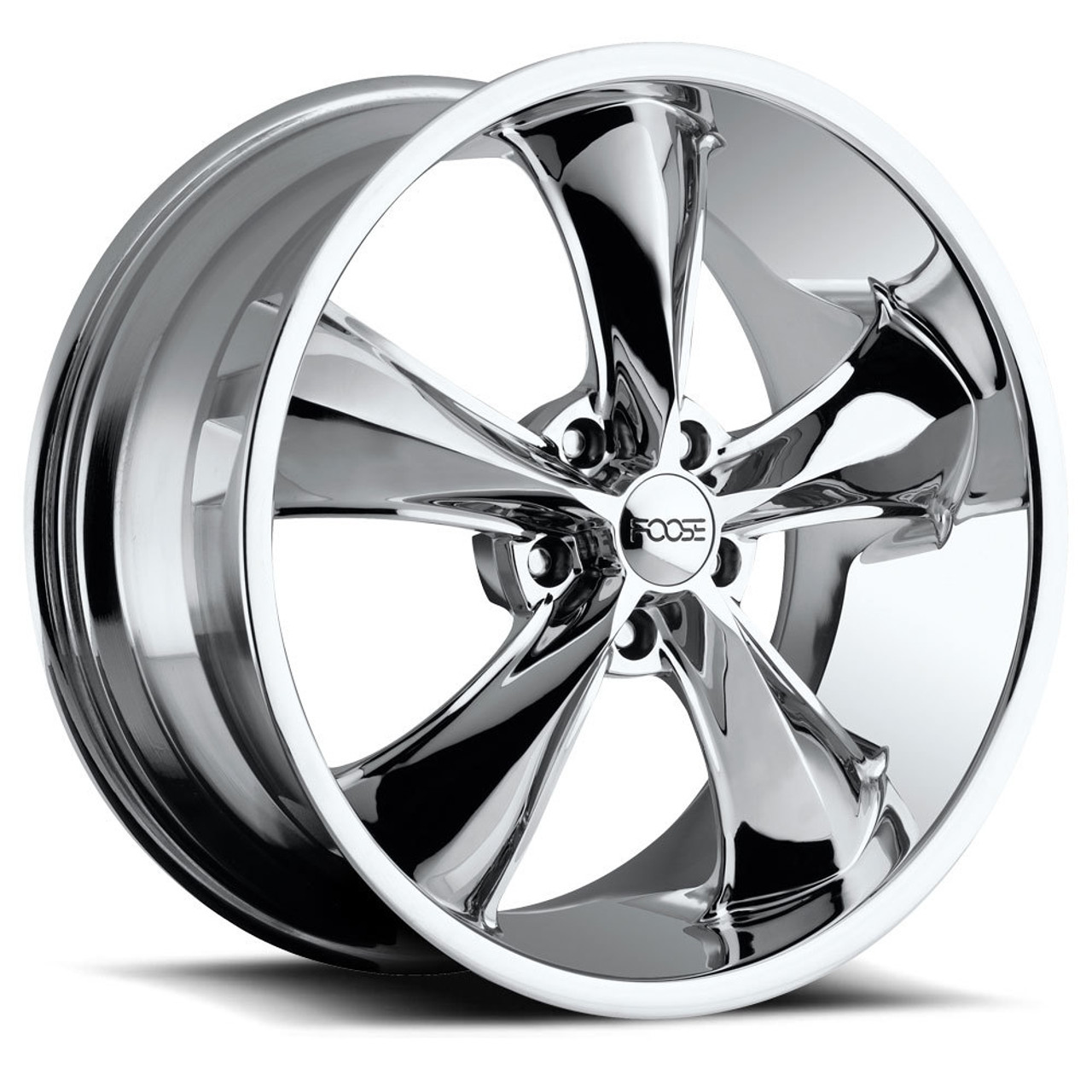 Set 4 20" Foose F105 Legend 20x10 5x115 Chrome Plated Wheels 20mm Rims