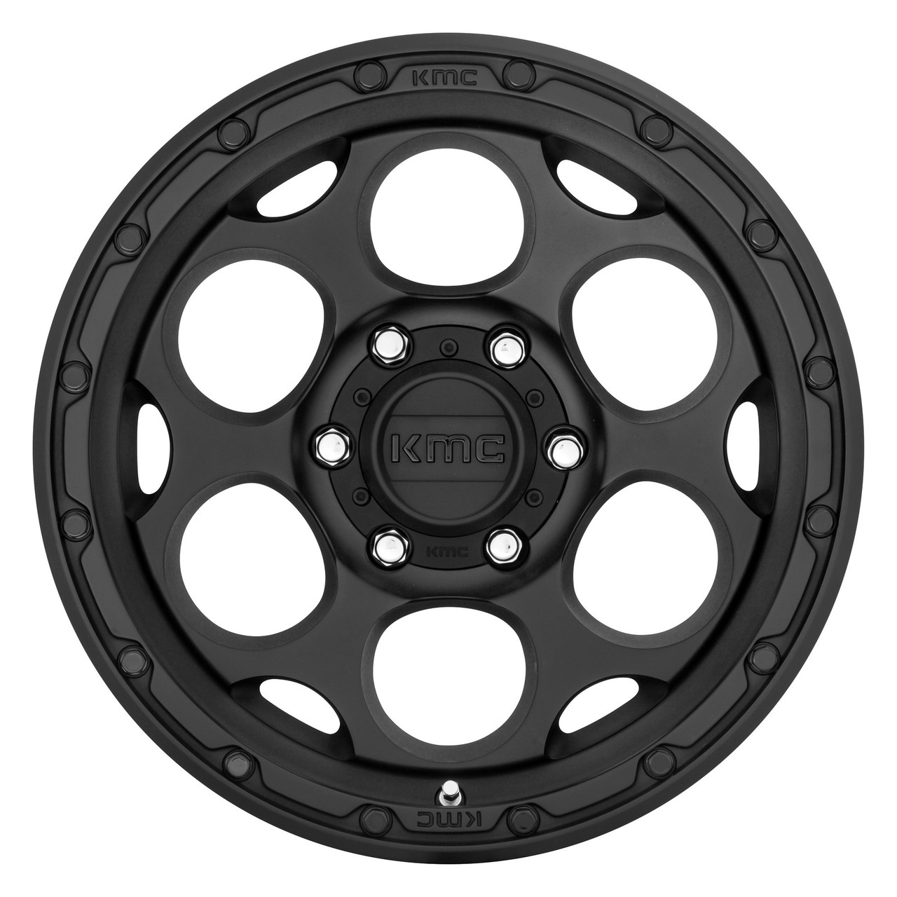 Set 4 KMC KM541 Dirty Harry 17x8.5 5x5 Textured Black Wheels 17" 0mm Rims