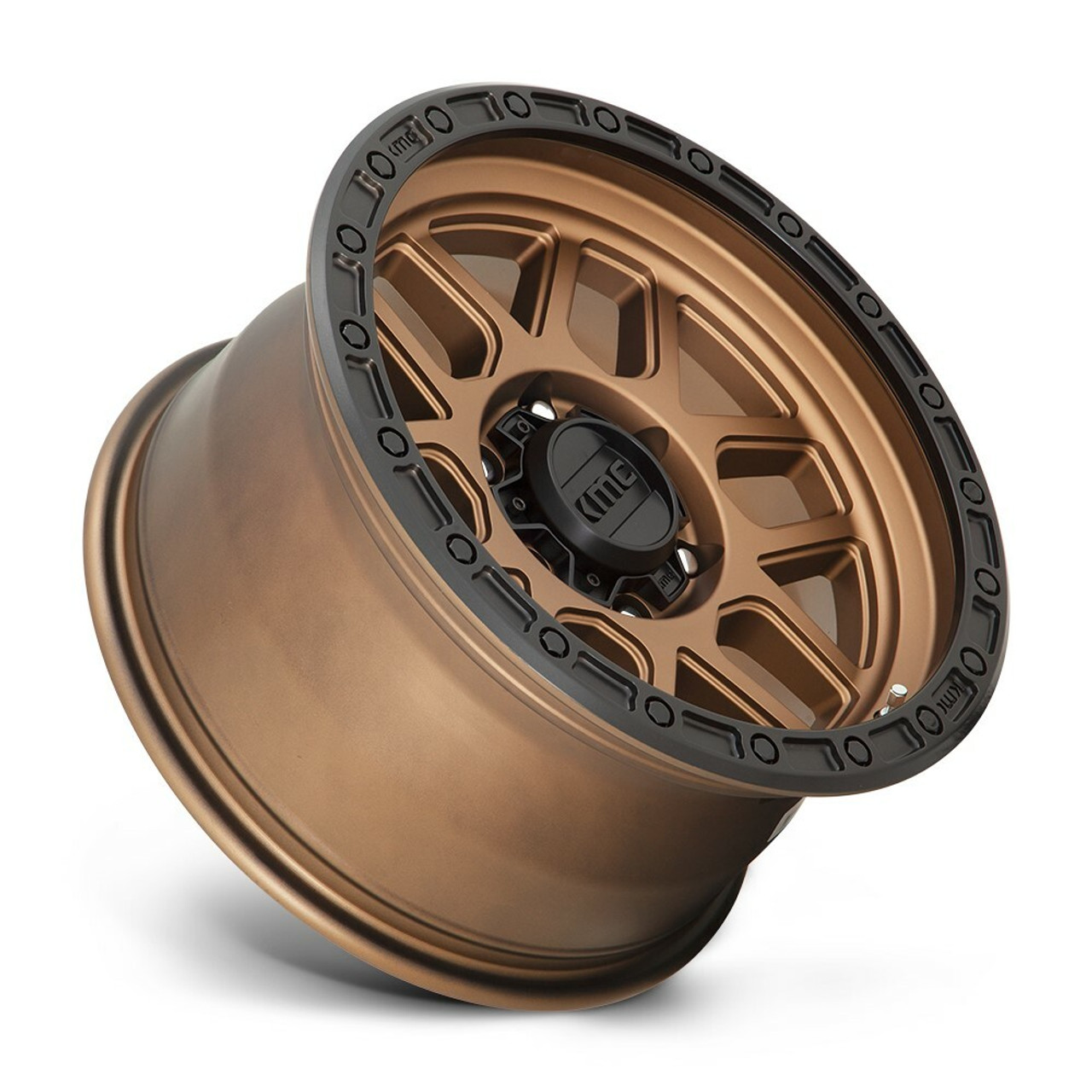 KMC KM544 Mesa 17x9 6x5.5 Matte Bronze With Black Lip Wheel 17" -12mm Rim