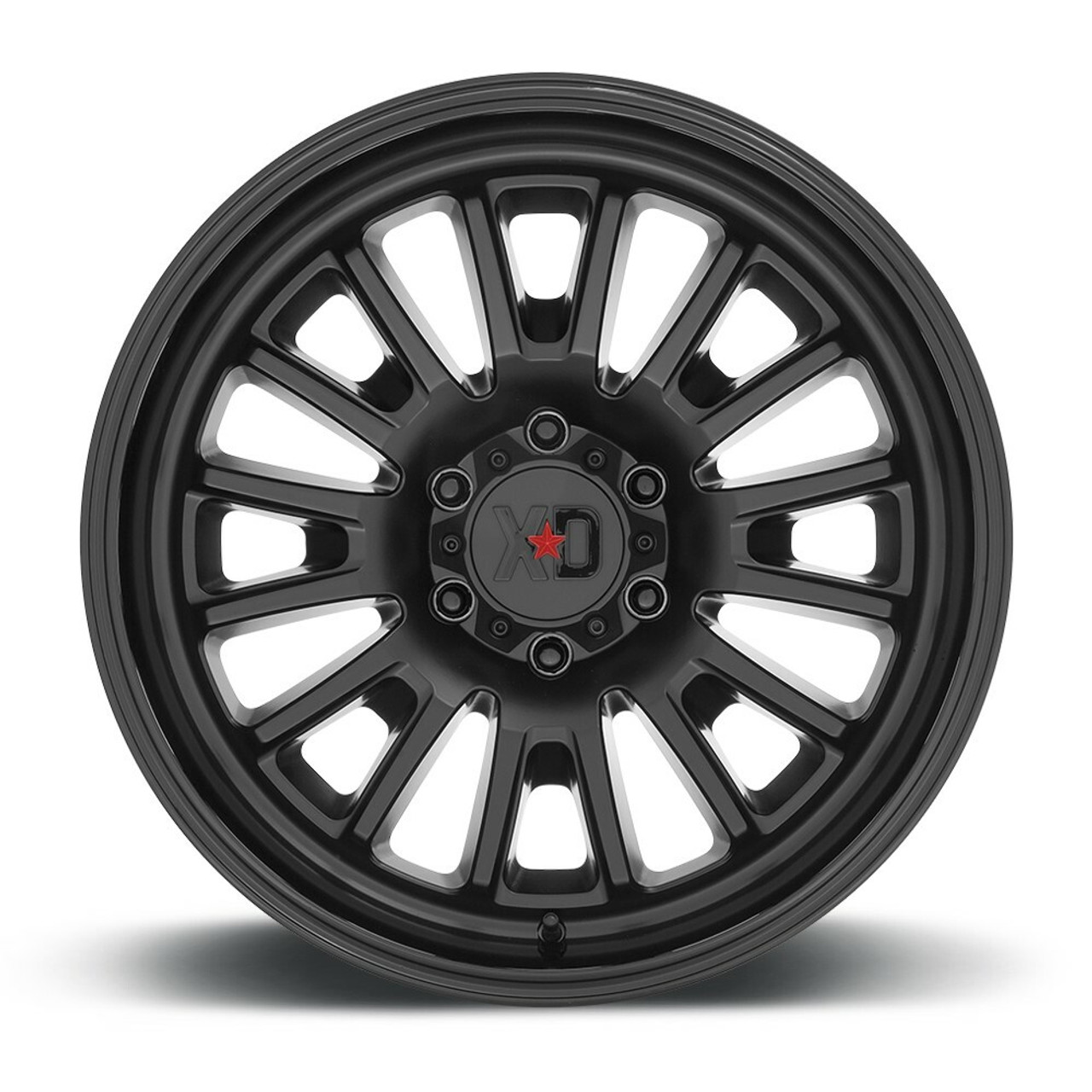 XD XD864 Rover 22x12 6x135 Satin Black With Gloss Black Lip Wheel 22" -44mm Rim