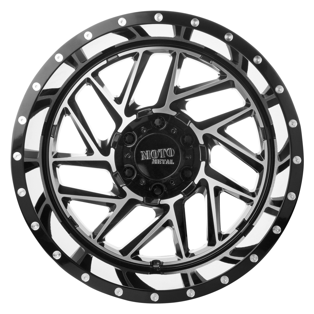 Set 4 Moto Metal MO985 Breakout 20x9 6x5.5 Gloss Black Machined Wheels 20" 18mm