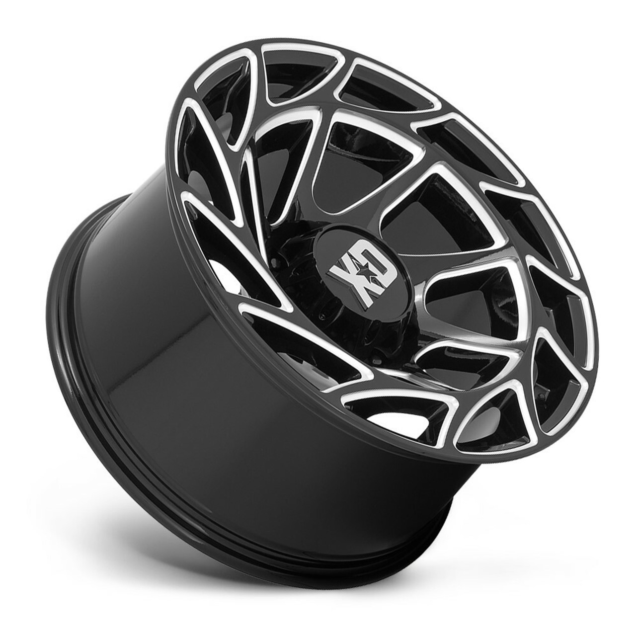 XD XD860 Onslaught 22x12 5x5.0 Gloss Black Milled Wheel 22" -44mm Rim