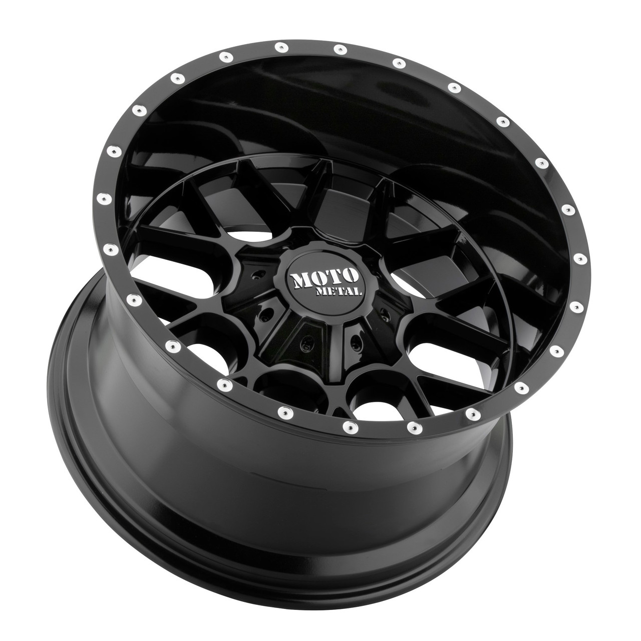 Set 4 20" Moto Metal MO986 Siege 20x12 6x135 6x5.5 -44mm Wheels Gloss Black Rims