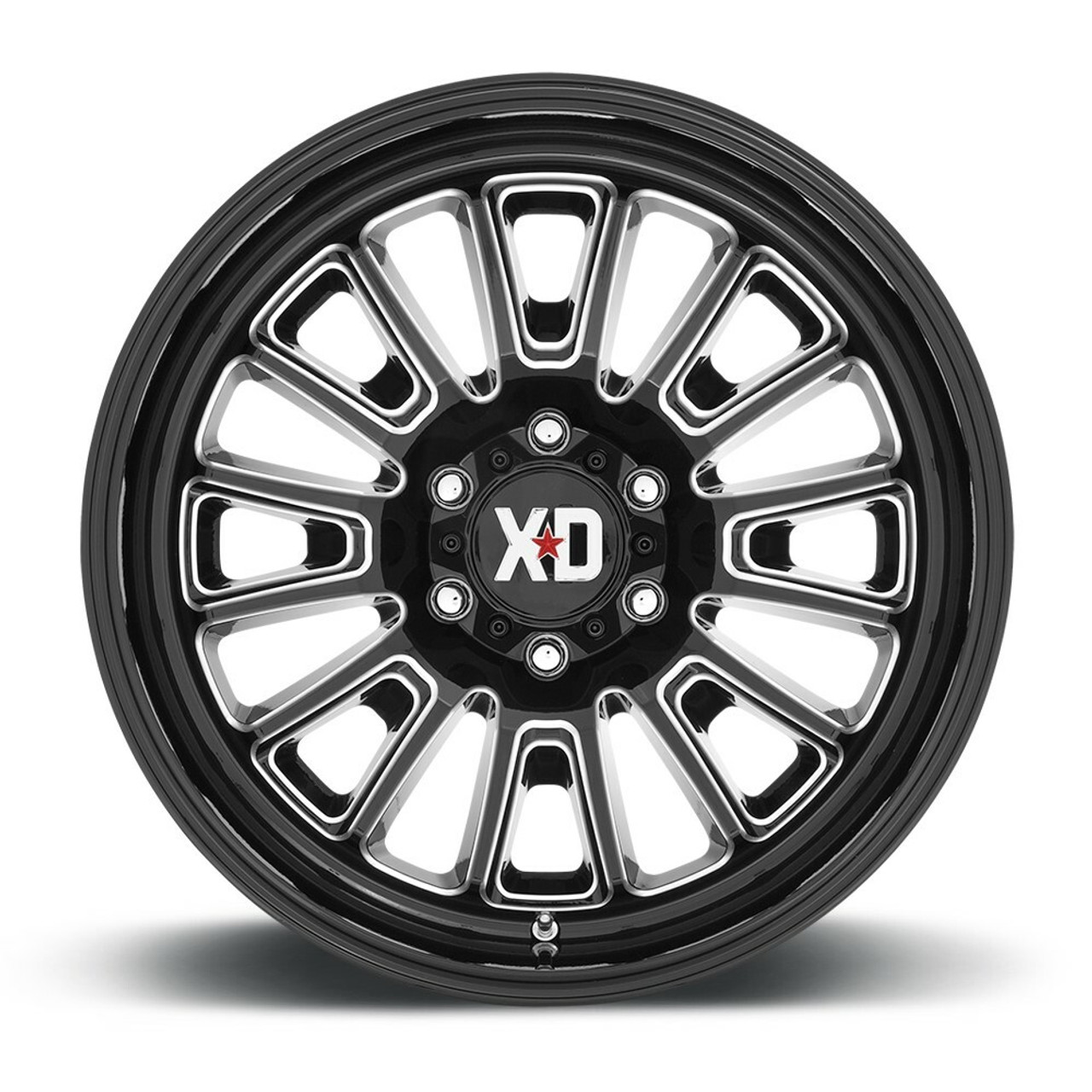 XD XD864 Rover 24x12 8x6.5 Gloss Black Milled Wheel 24" -44mm Rim