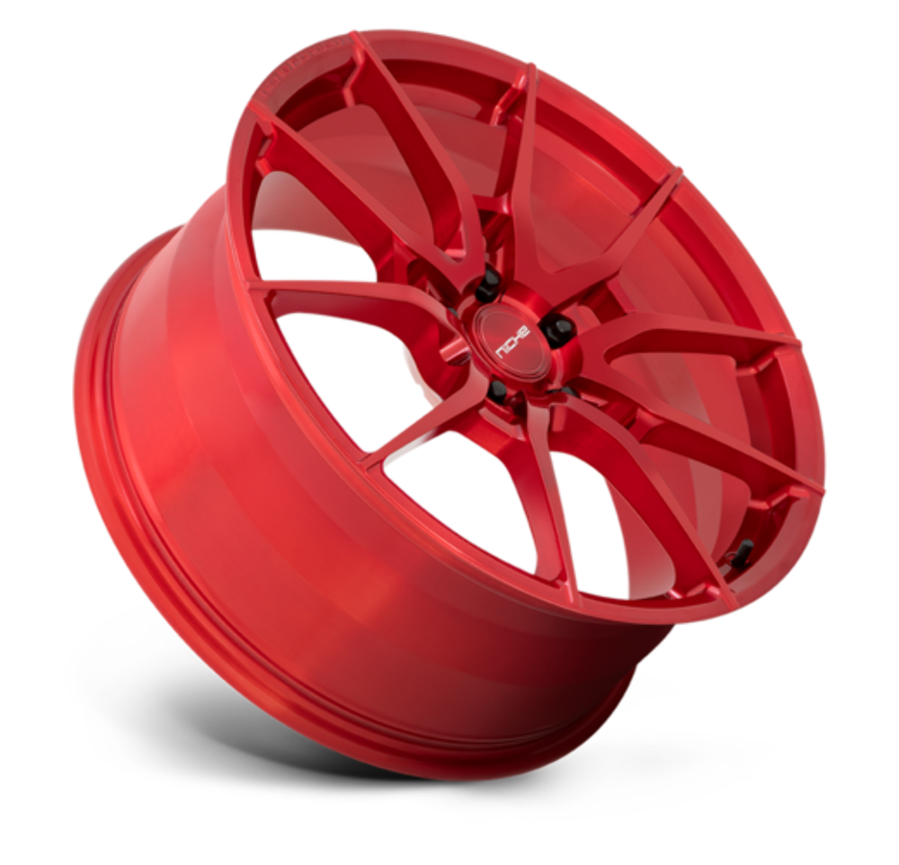 Set 4 Niche Mono T113 Kanan 20x11 5x115 Brushed Candy Red Wheels 20" 26mm Rims