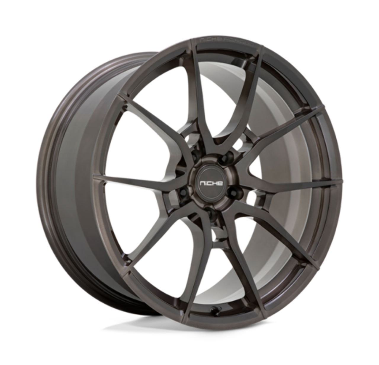 Niche Mono T111 Kanan 21x12 5x120 Brushed Candy Smoke Wheel 21" 57mm Rim
