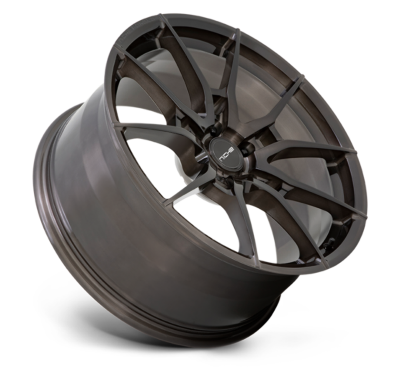 Niche Mono T111 Kanan 21x12 5x120 Brushed Candy Smoke Wheel 21" 57mm Rim