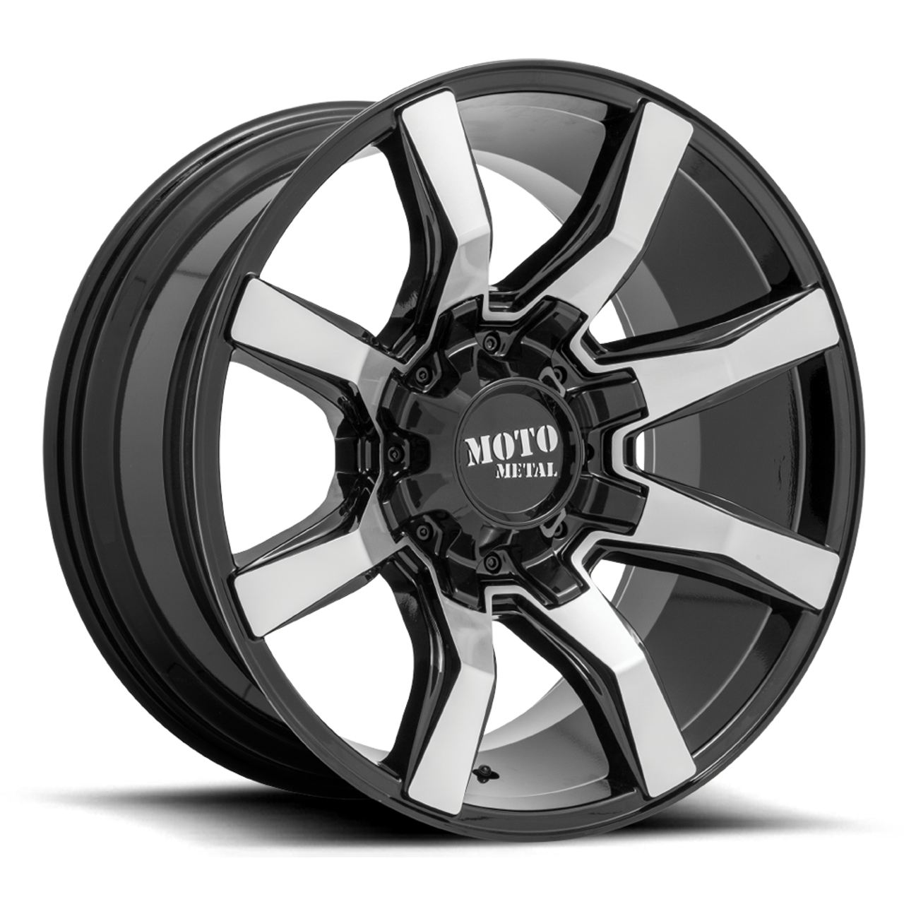 Moto Metal MO804 Spider 20x10 8x180 Gloss Black Machined Wheel 20" 12mm Rim
