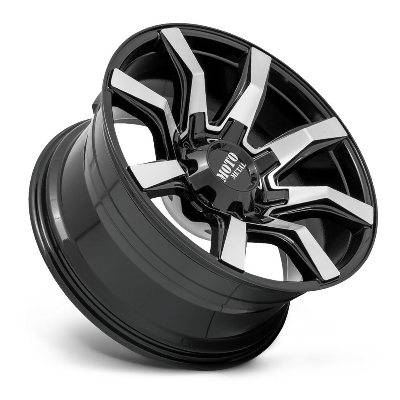 Moto Metal MO804 Spider 20x10 8x180 Gloss Black Machined Wheel 20" 12mm Rim