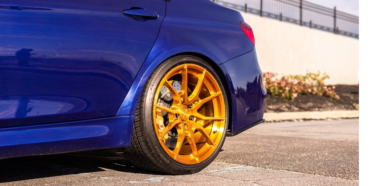 Set 4 Niche Mono T112 Kanan 20x9 5x120 Brushed Candy Gold Wheels 20" 40mm Rims