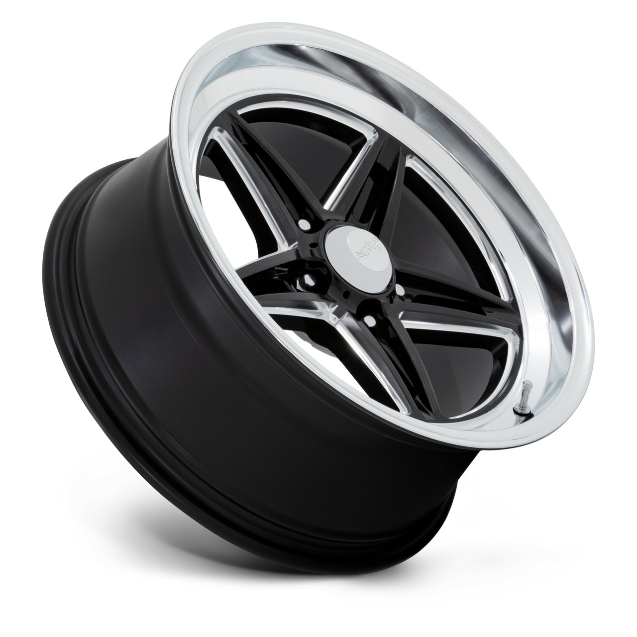 American Racing Vintage VN514 Groove 18x10 5x4.75 Black Milled Diamond Rim 12mm