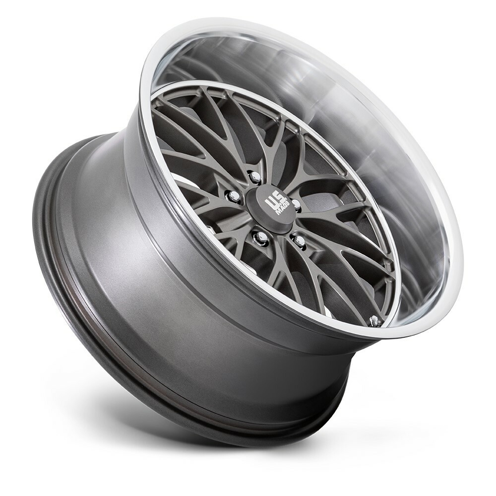 Set 4 US Mag U139 Santa Cruz 20x10 5x4.75 Anthracite Diamond Cut Wheels 20" 6mm