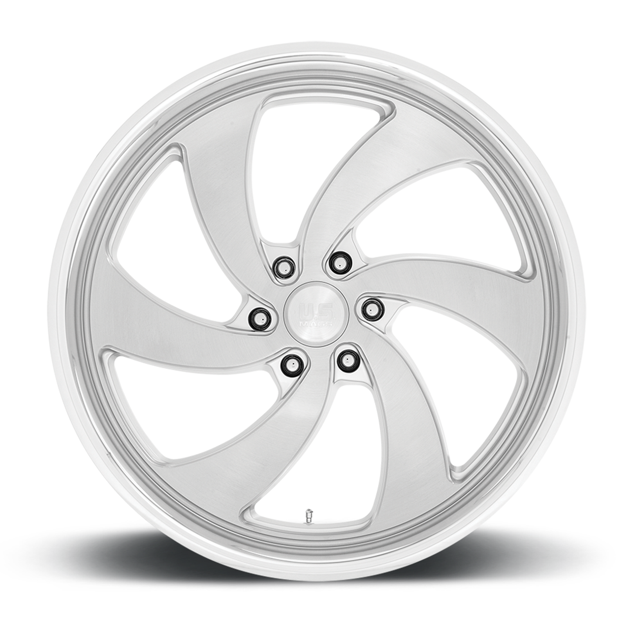 Set 4 US Mag U134 Desperado 24x10 5x4.75 Silver Milled Diamond Wheels 24" 5mm