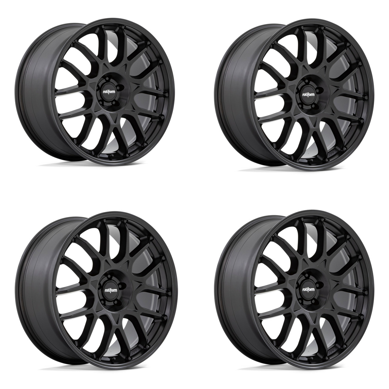 Set 4 Rotiform R195 Zws 21x11 5x130 Matte Black Wheels 21" 45mm Rims Set 4 Rotiform R195 Zws 21x11 5x130 Matte Black Wheels 21" 45mm Rims