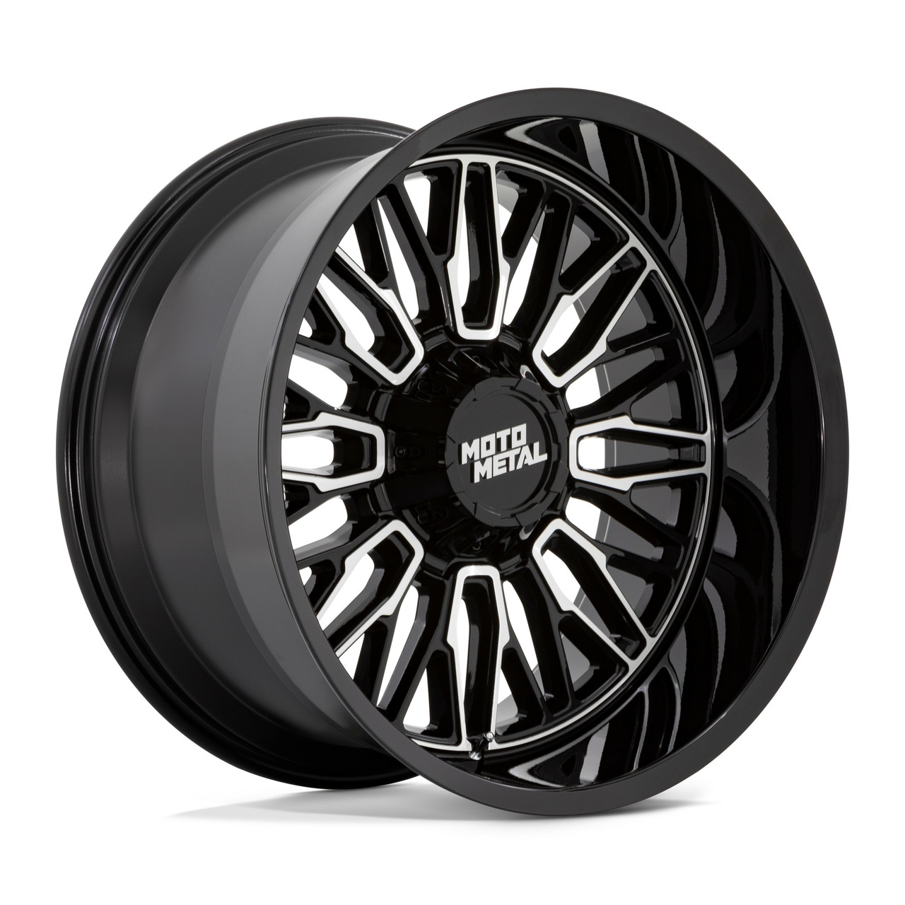 Moto Metal MO809 Stinger 20x9 8x170 Gloss Black Machined Wheel 20" 18mm Rim