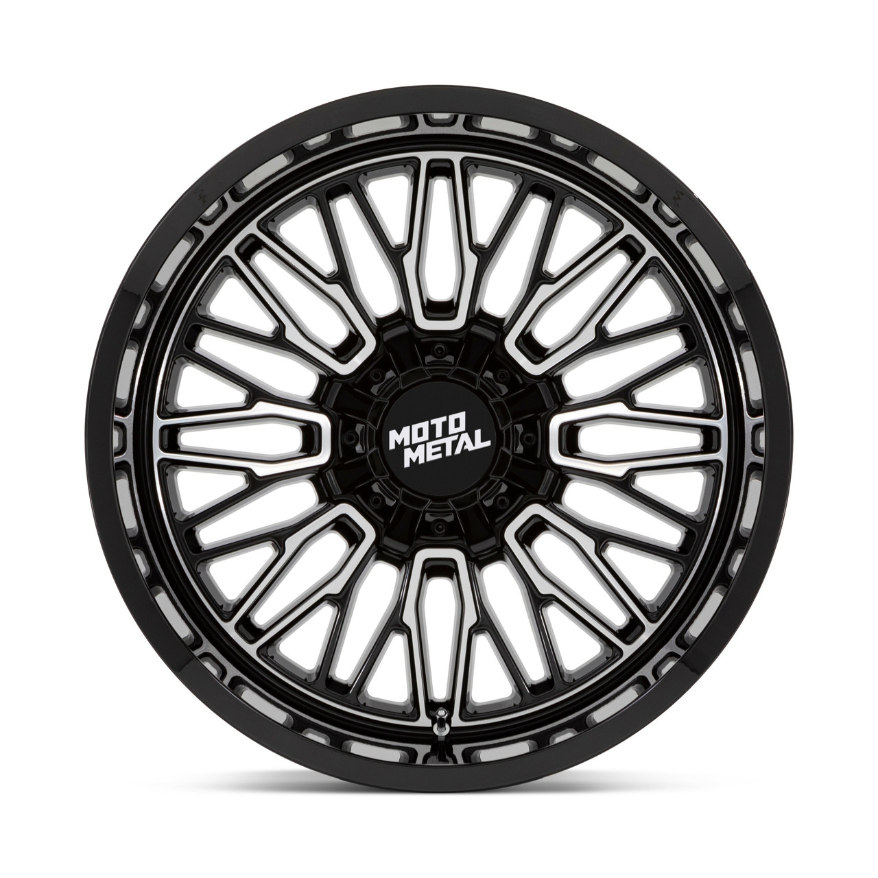 Moto Metal MO809 Stinger 20x9 8x170 Gloss Black Machined Wheel 20" 18mm Rim