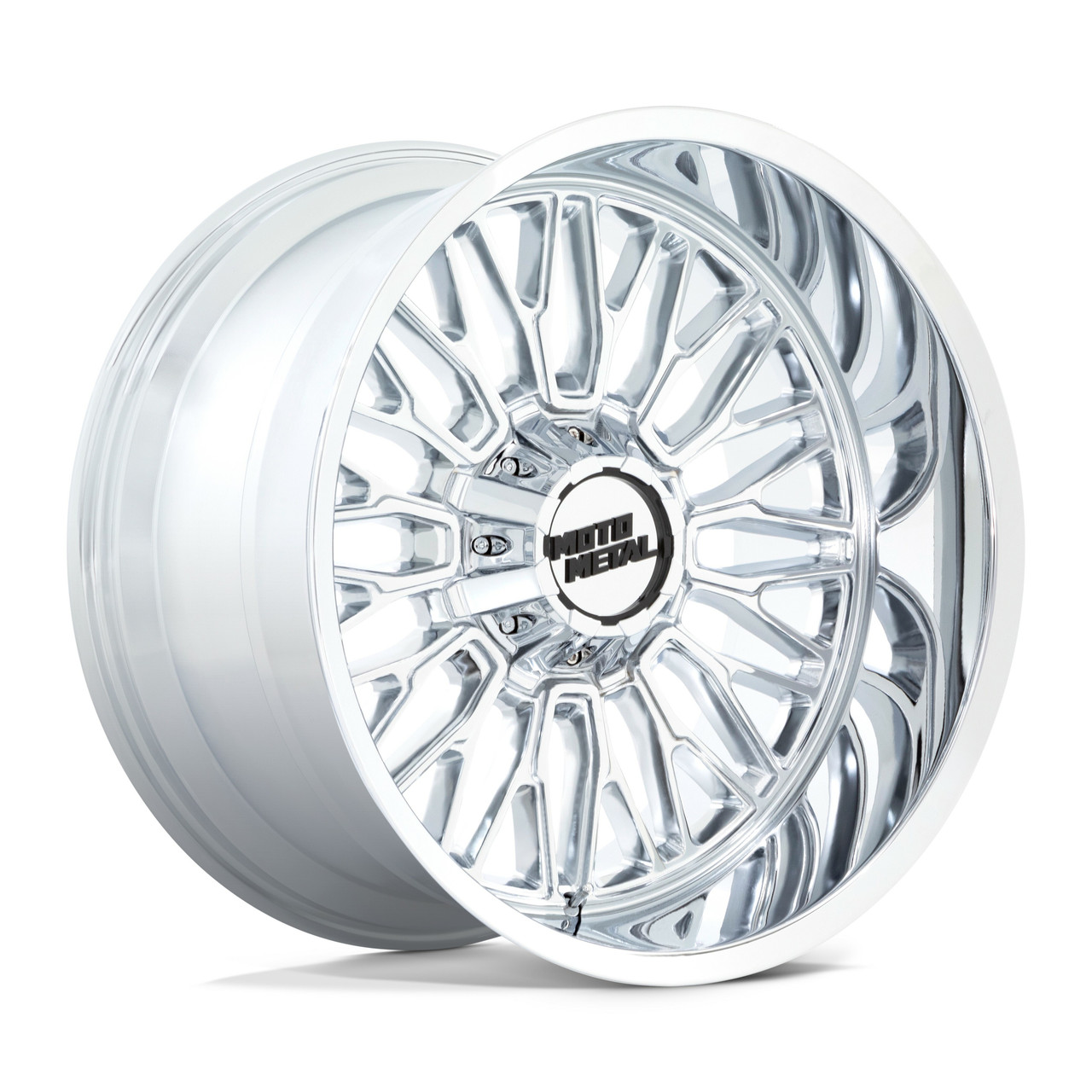 Moto Metal MO809 Stinger 22x10 8x6.5 Chrome 22" -18mm For Chevy GMC Ram Ford Rim