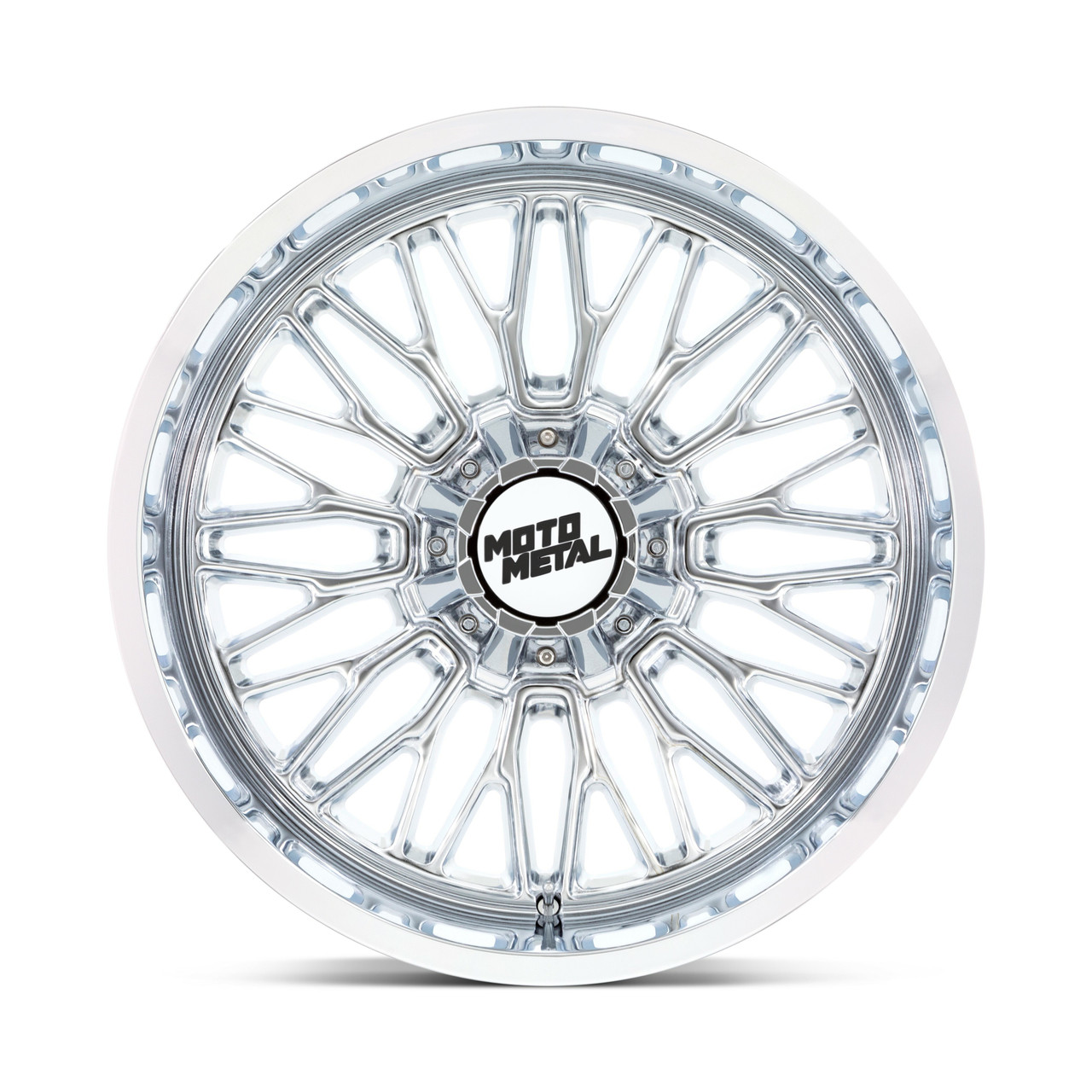 Moto Metal MO809 Stinger 20x10 8x6.5 Chrome 20" -18mm For Chevy GMC Ram Ford Rim