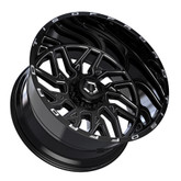 TIS 544BM 22x12 Gloss Black Milled – Fits F150, Chevy, GMC, Toyota | A2i Wheel & Tire