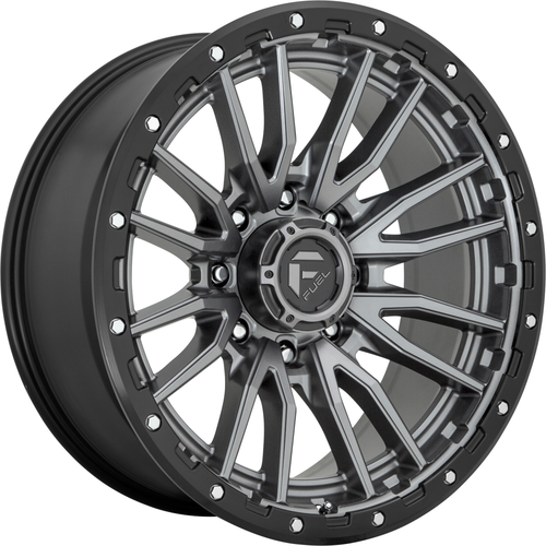 Fuel 1PC D680 Rebel 18x9 5x5.5 Matte Gun Metal Black Bead Ring Wheel 18" 1mm Rim