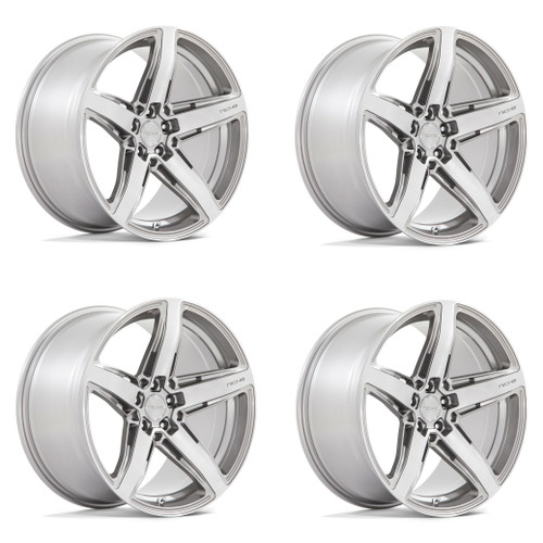 Set 4 Niche  M270 Teramo 20x11 5x115 Anthracite Face Tint Clear Wheels 20" 20mm