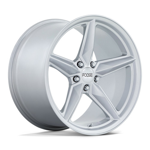 Set 4 20" Foose F174 CF8 20x11 5x115 Gloss Silver Wheels 20mm Rims