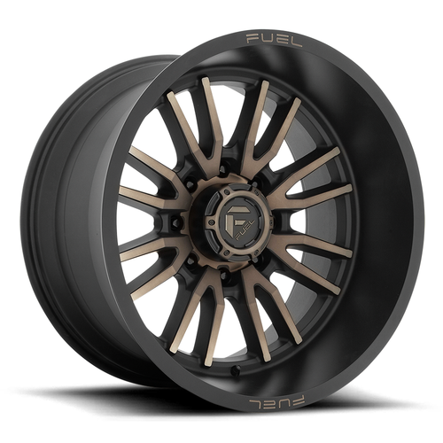 Set 20" 4 Fuel D762 Clash 20x10 8x180 -18mm Matte Black Double Tint Truck Wheels