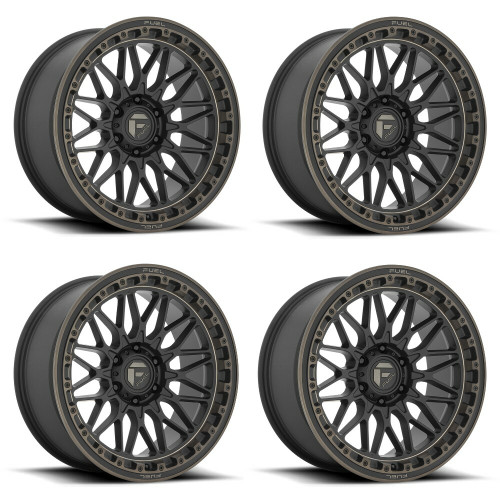 Set 4 Fuel D759 Trigger 17x9 6x5.5 Matte Black Dark Tint Wheels 17" -12mm